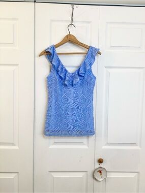 Lilly Pulitzer Alessa Light Blue Tank Top